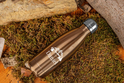 Personalisierte Edelstahl Trinkflasche mit Namen - Isolierflasche