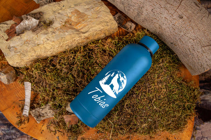 Personalisierte Edelstahl Trinkflasche mit Namen - Isolierflasche