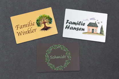 Klingelschild Türschild Namensschild Briefkastenschild personalisiert