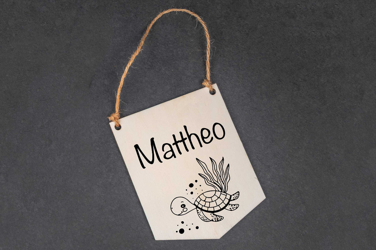 Türschild Kinderzimmer personalisiert mit Gravur