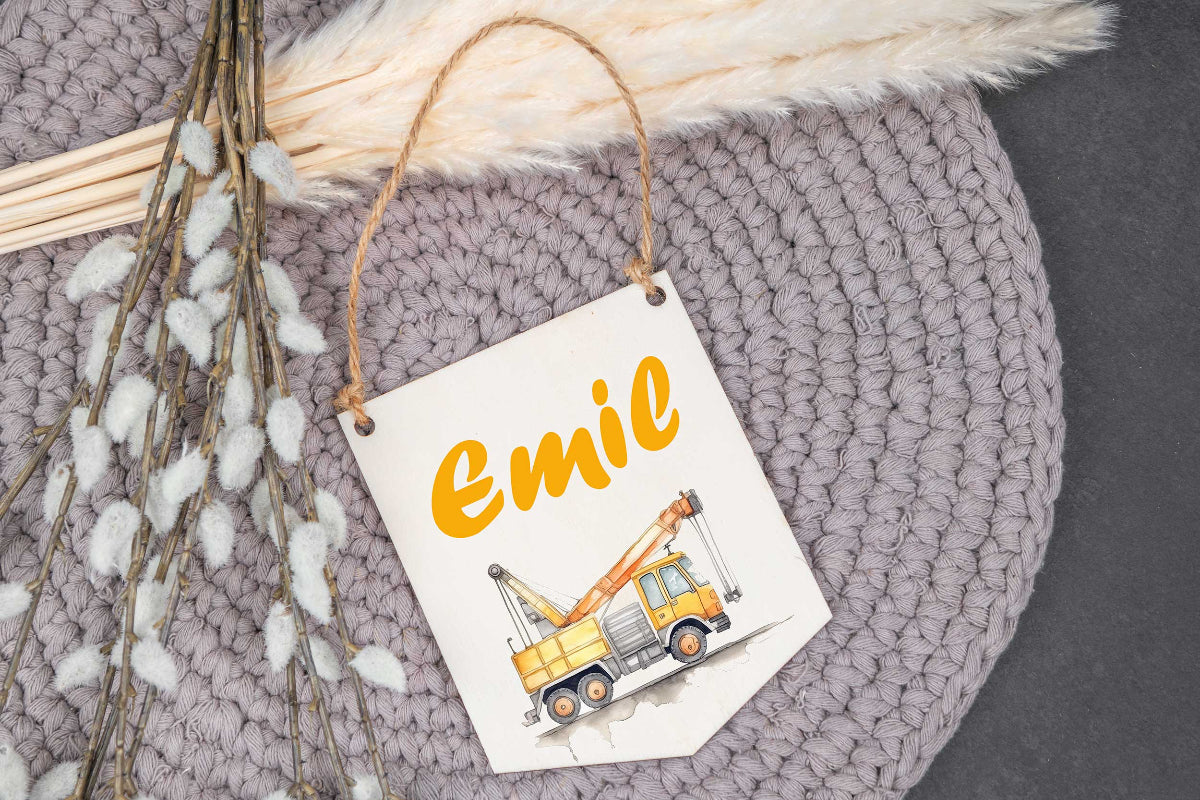 Türschild Kinderzimmer personalisiert bunt
