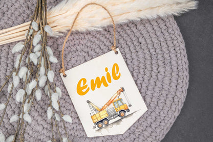 Türschild Kinderzimmer personalisiert bunt
