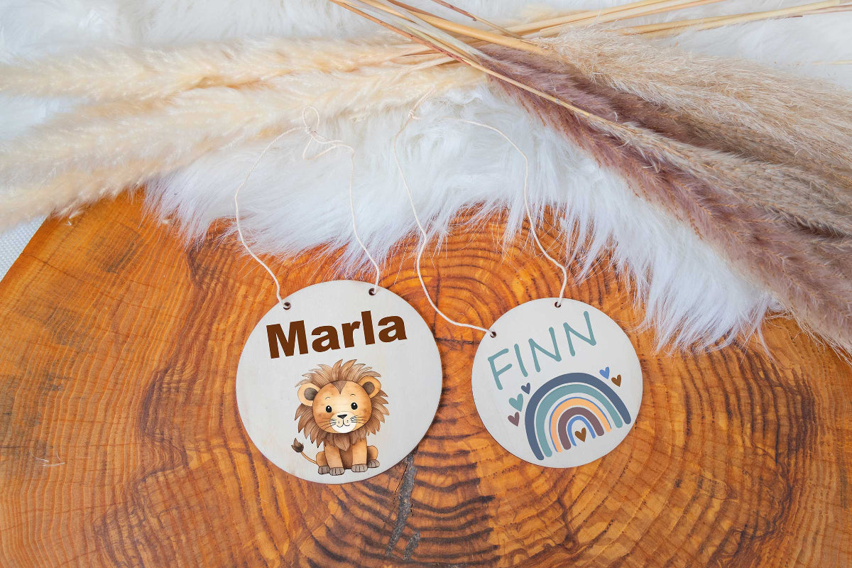 Türschild Kinderzimmer personalisiert bunt