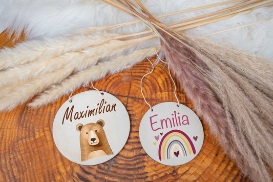 Türschild Kinderzimmer personalisiert bunt