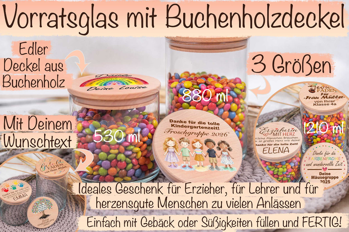 Personalisiertes Abschiedsgeschenk für Erzieherin und Lehrerin