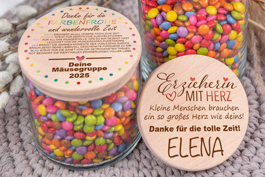 Vorratsglas personalisiert mit Name • Abschiedsgeschenk