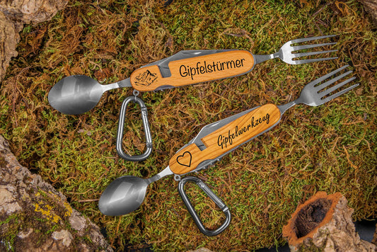 Wanderbesteck personalisiert • Campingbesteck