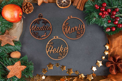 Personalisierter Christbaumschmuck mit Namen