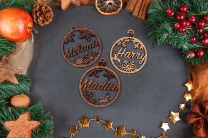 Personalisierter Christbaumschmuck mit Namen