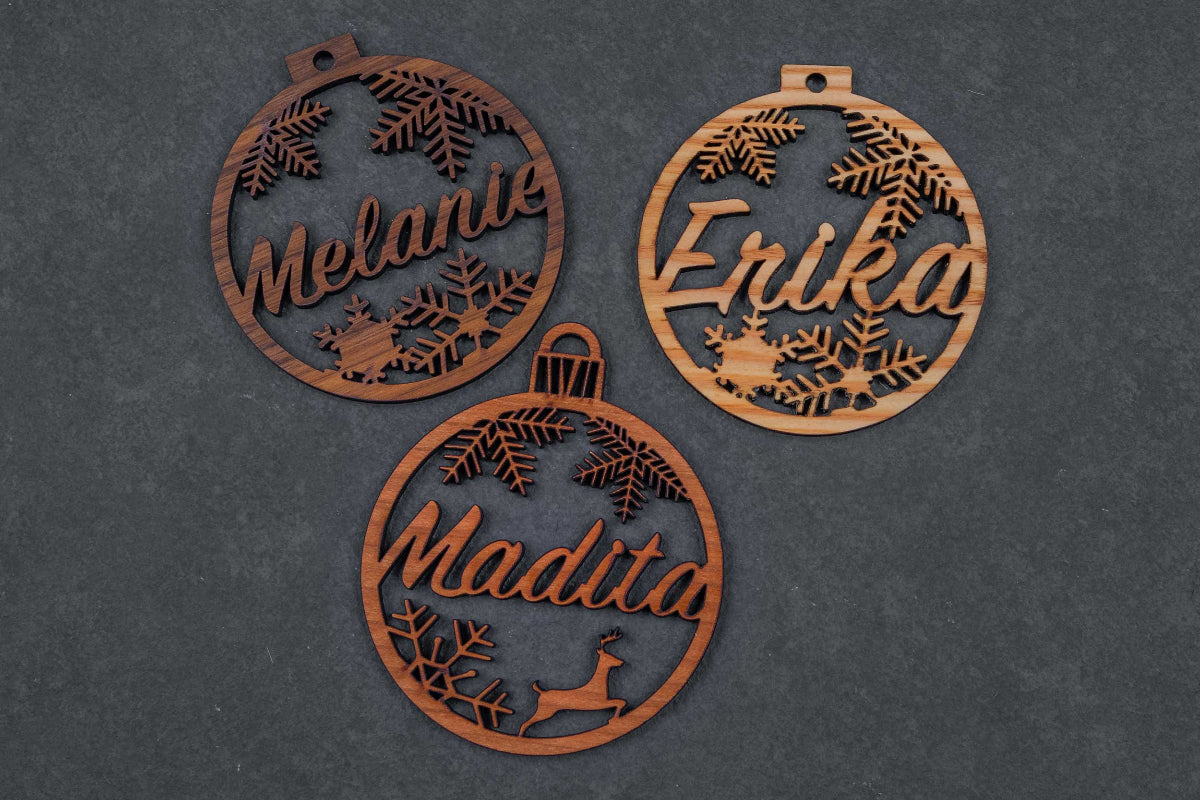 Personalisierter Christbaumschmuck mit Namen