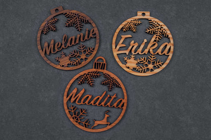 Personalisierter Christbaumschmuck mit Namen