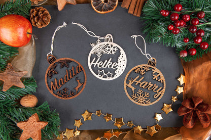 Personalisierter Christbaumschmuck mit Namen