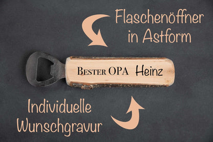 Personalisierter Ast-Flaschenöffner