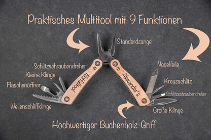 Personalisiertes Multitool mit Namen