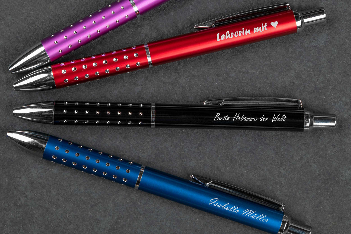 Kugelschreiber personalisiert | Metall Kugelschreiber mit Gravur | 5 Stück | Softtouch | Stylus | Touch Pen Kugelschreiber personalisiert | Metall Kugelschreiber mit Gravur | 5 Stück | Softtouch | Stylus | Touch Pen