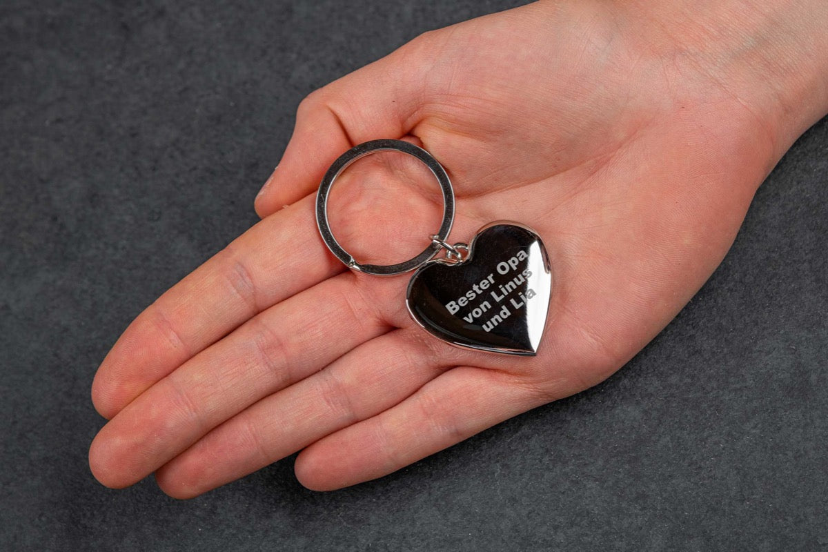 Schlüsselanhänger Herz Edelstahl Diamant Gravur Graviert Muttertag Valentinstag Edles Geschenk Schlüsselanhänger Herz Edelstahl Diamant Gravur Graviert Muttertag Valentinstag Edles Geschenk